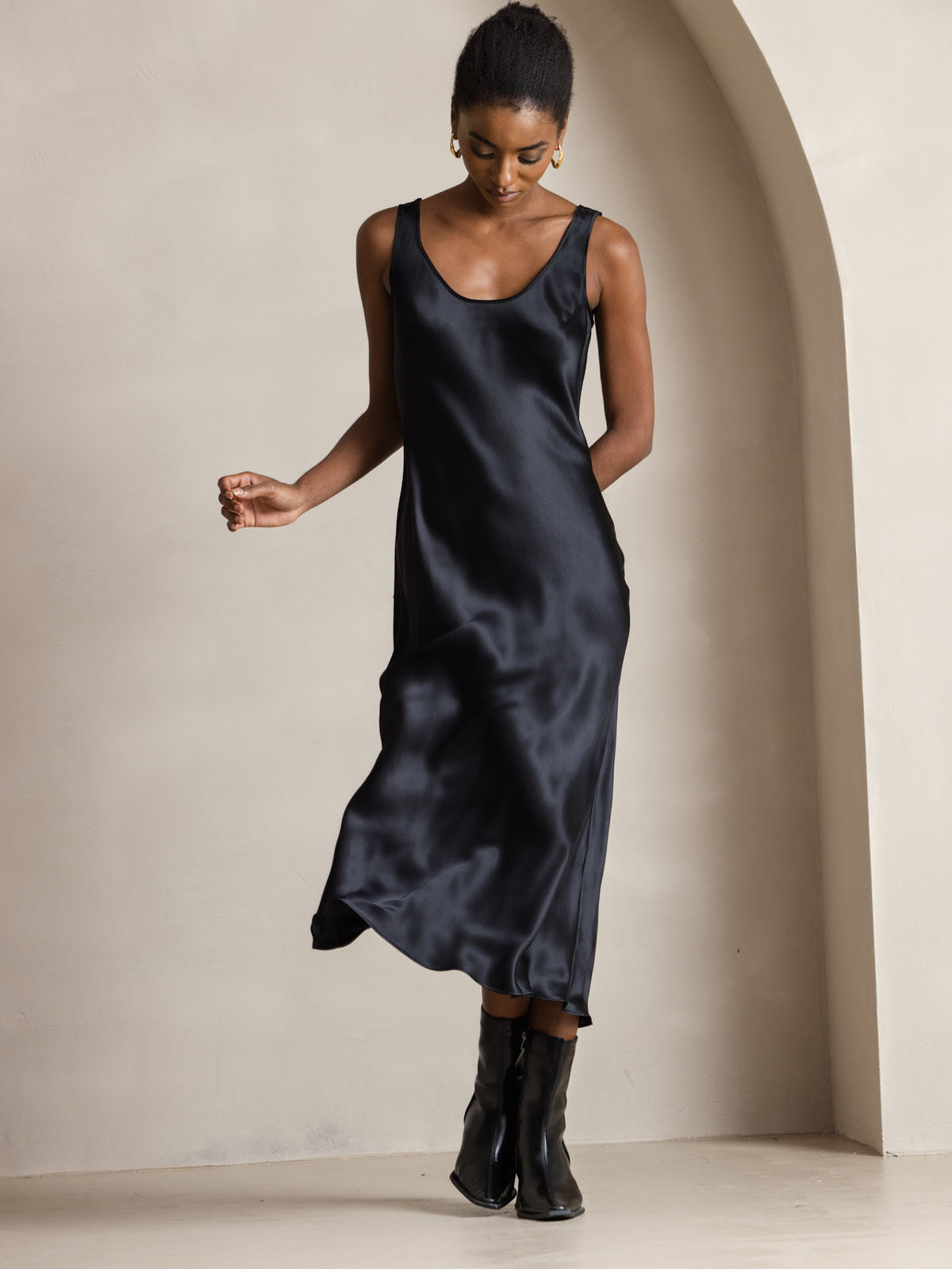 Sora - Vestido largo de seda pura