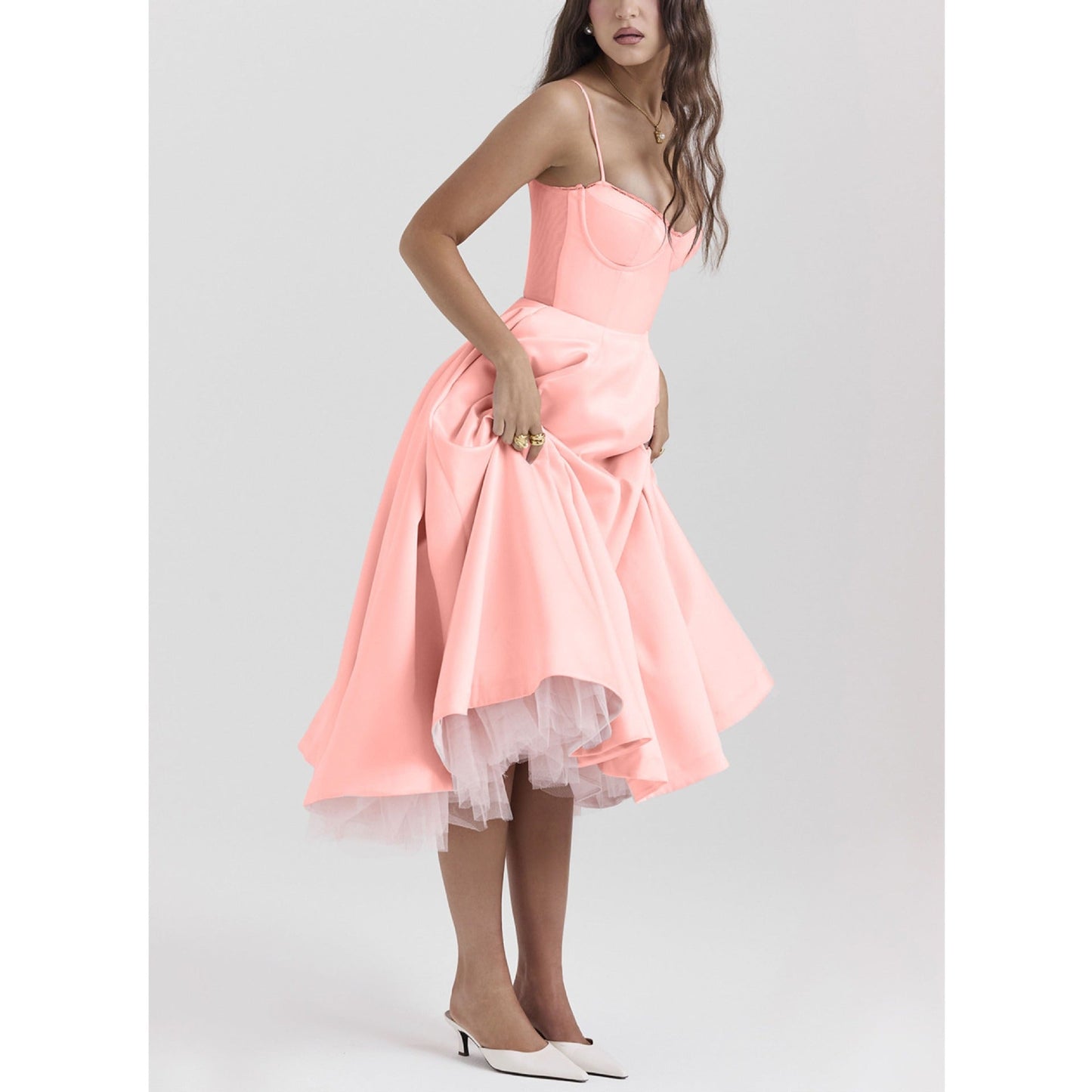 Yliana | Vestido midi romántico de verano