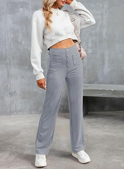 FRIEDA | Pantalones de cintura alta y pierna ancha