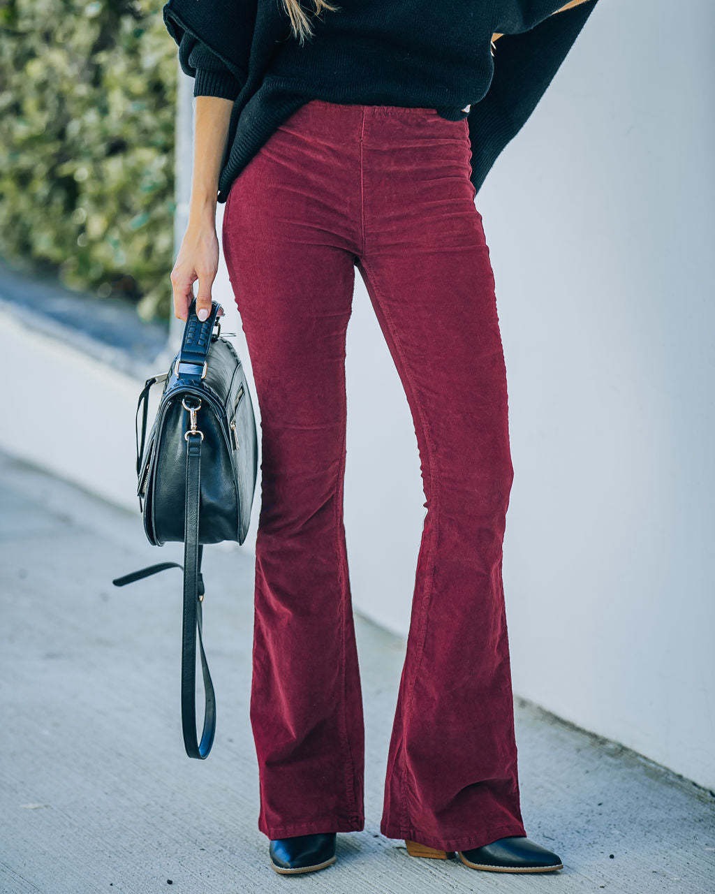 CLAIRE | Pantalones acampanados de pana retro