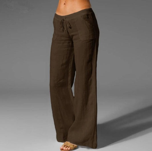GLYJEL | Pantalones de corte holgado y pierna ancha