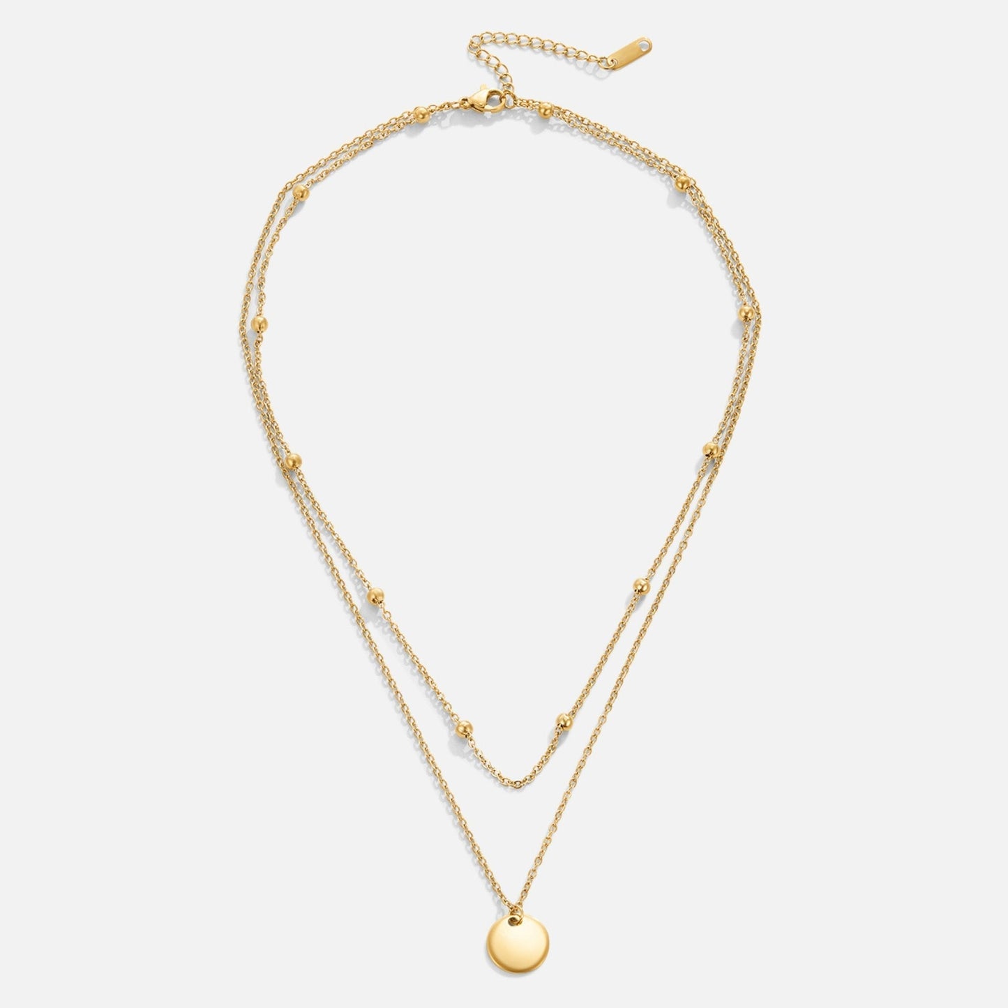 Collar con disco laminado