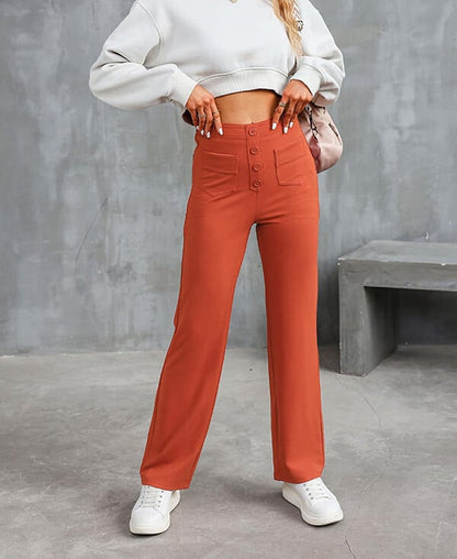 FRIEDA | Pantalones de cintura alta y pierna ancha